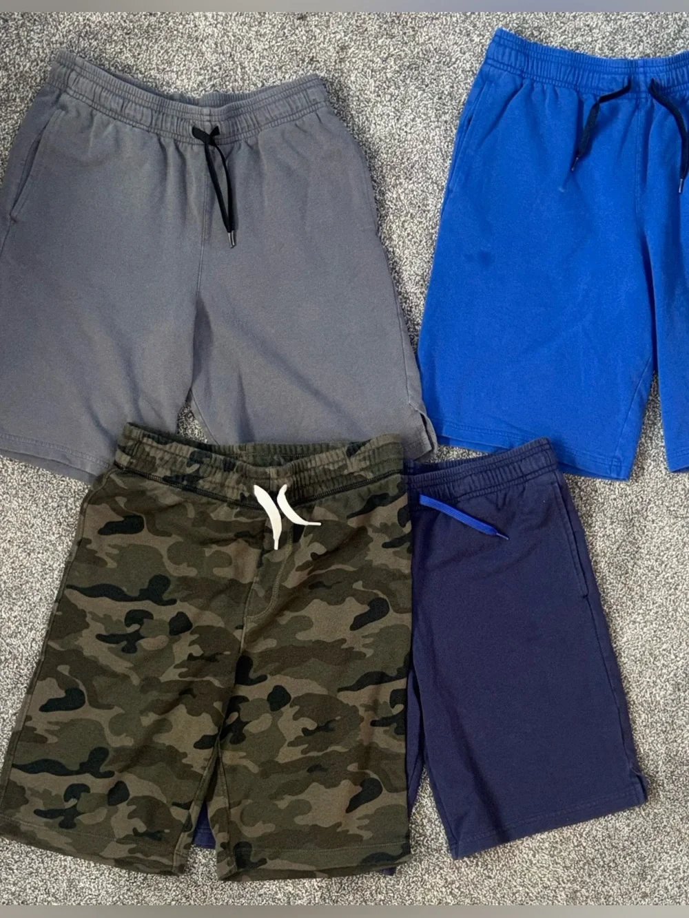 All In Motion / Old Navy Camo (XL)  Pull-On Shorts - Navy, Gray, Royal Blue/ LG